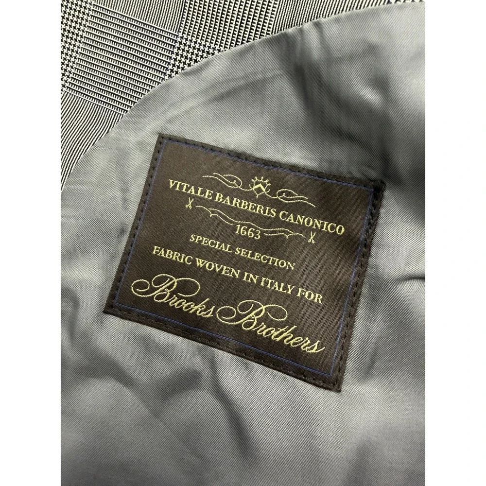 Brooks Brothers Vitale Barberis Canonico Blazer Jacket Wool Mens 38S Italy Gray